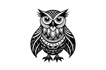 Fototapeta premium owl on white background