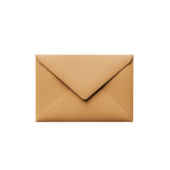 Simple Brown Envelope on a Dark Background for Mailing or Storage Purposes
