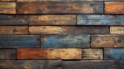 Rustic wood plank wall (1)