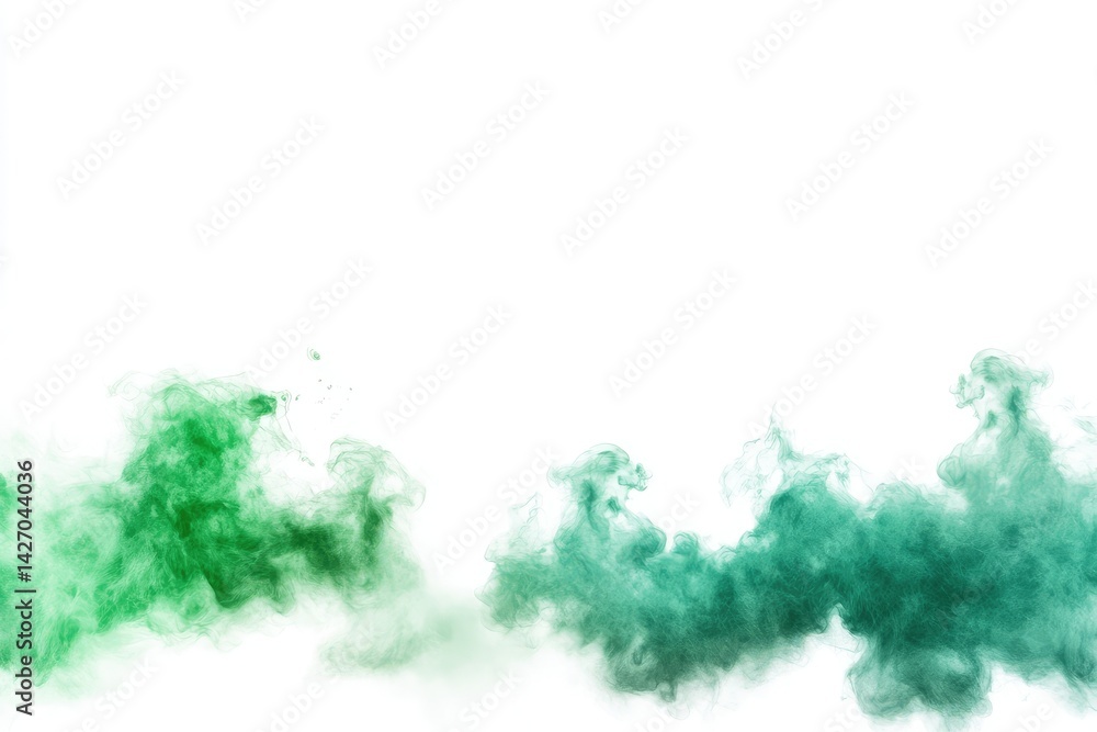Poster green smoke abstract background texture effect design element