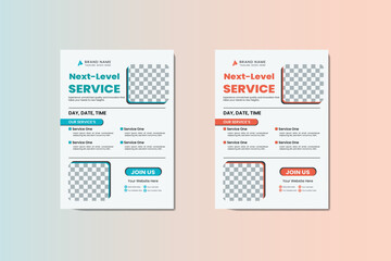 Professional Business Service Flyer Template – Modern Corporate Design