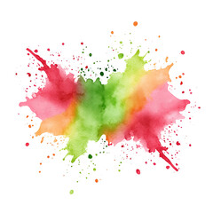 Colorful Abstract Splash of Watercolor Paint for Artistic Background or Design