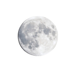 Stunning full moon glowing brightly against a dark night sky, capturing serene beauty