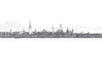 Zurich Skyline, Switzerland
