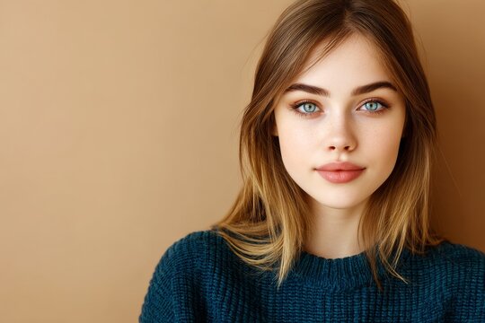 A half-turn portrait reveals a charming, adorable, and attractive gor with good looks