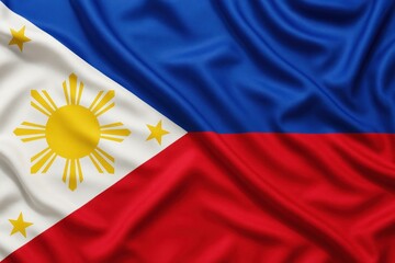 Philippines flag vibrant colors