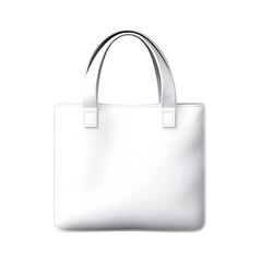 Elegant White Tote Bag with Smooth Texture and Simple Design for Everyday Use