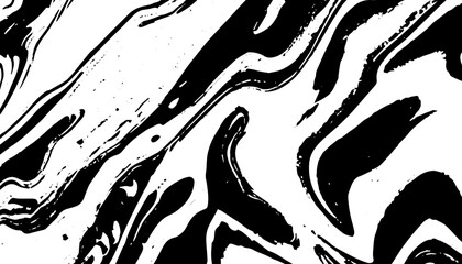 Grunge interlaced texture, threads, lines, wire, veins, monochrome. Grunge old detailed black texture. Vector background	