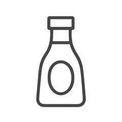 Sauce bottle icon for BBQ and grilling  