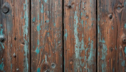 Naklejka premium Weathered Wooden Planks with Distressed Paint and Rustic Texture for Artistic Backdrops