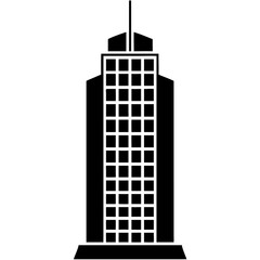 Creative Skyscraper Icon Vector Illustration | Modern City Building Design for Urban & Architecture Graphics