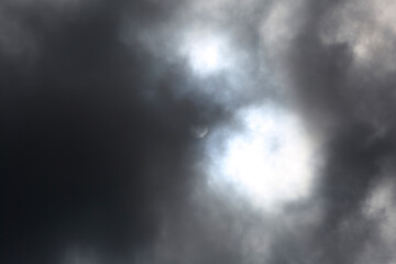 Sonne hinter den Wolken, Dramatischer Himmel