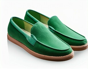 pair of green shoes