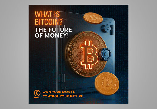 Bitcoin Template Social Media
