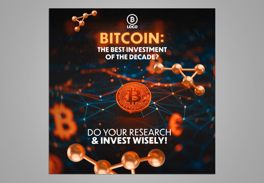 Bitcoin Template Social Media