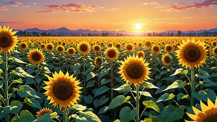 field of sunflowers