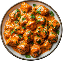 Delicious Chicken Tikka Masala in a Bowl Savory Indian Cuisine