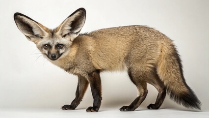 Obraz premium Bat-Eared Fox on studio background 