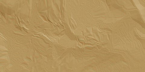 Abstract Crumpled Foil Texture Soft. Recycled packaging, horizontal kraft page texture, wrapping paperboard, copy space grunge backdrop, retro abstract texture, vintage background 