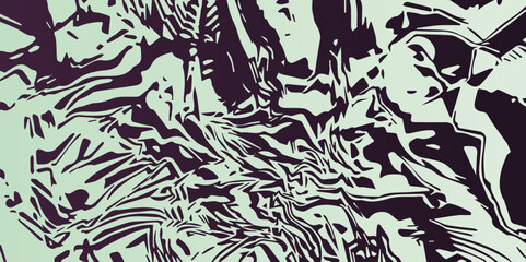 Abstract Ink Swirl Vector Modern Expressionist Texture. High-Contrast Vector Pattern. Grunge Liquid Lines. Abstract Hand-Drawn Vector Design
