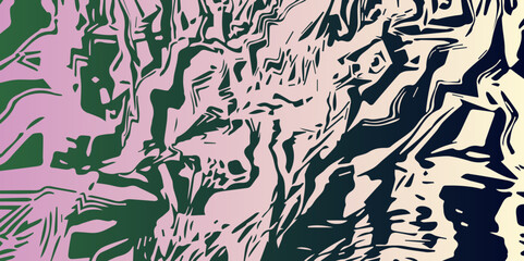 Abstract Ink Swirl Vector Modern Expressionist Texture. High-Contrast Vector Pattern. Grunge Liquid Lines. Abstract Hand-Drawn Vector Design