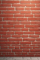 Obraz premium Weathered red bricks arranged in symmetry, creating a timeless and grounded atmosphere.