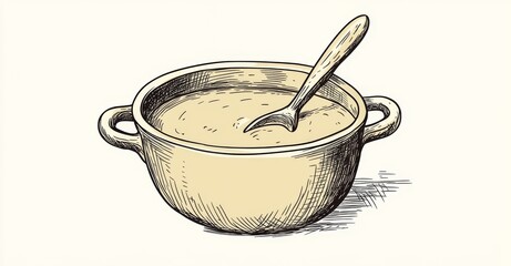 Cozy kitchen black and white printables like the Steaming Soup Pot Coloring Page are perfect for kids