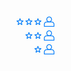 star rating icon sign vector