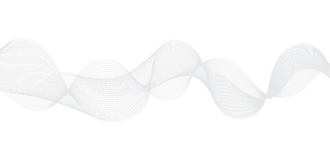 Abstract white futuristic blend waves technology dynamic lines. Modern gradient flowing wave lines glowing moving lines, flowing futuristic technology glowing element moving creative concept