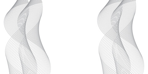 Technology flow grid blend curve wave line digital isolated energy, Frequency white gradient vector modern creative wave lines glowing moving sound. 