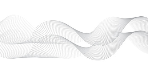 Digital flow wave line carve blend stripe line. flowing futuristic technology glowing element moving creative concept, Frequency white gradient vector modern creative wave lines glowing moving sound