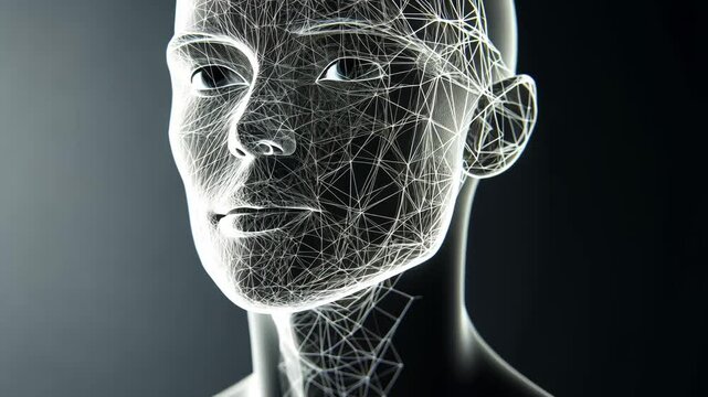 3D Medical Illustration of Human Anatomy with X-Ray of Brain and Spine in Blue Liquid Explosion Design