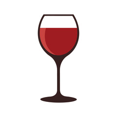 wine glass elegant shape