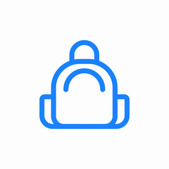school bag icon sign vector