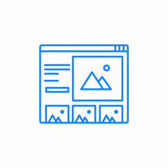 website design icon sign vector
