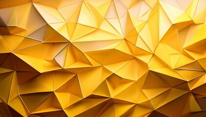 yellow abstract polygonal background