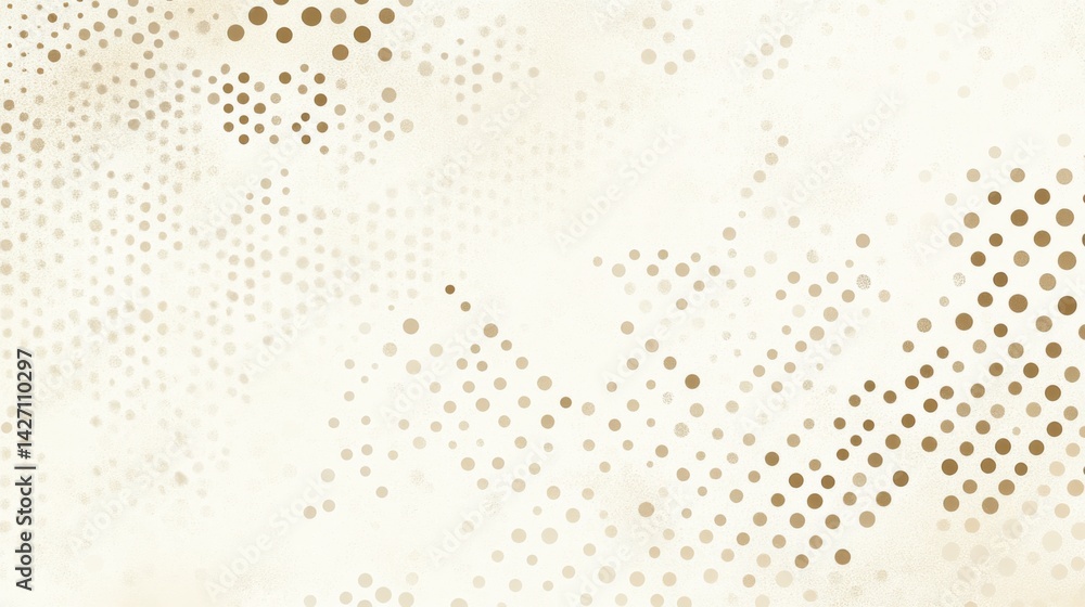 Poster abstract background with soft ecru tones dotted design and eggshell paper texture