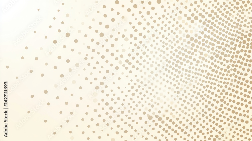 Poster abstract background with soft ecru tones dotted design and eggshell paper texture