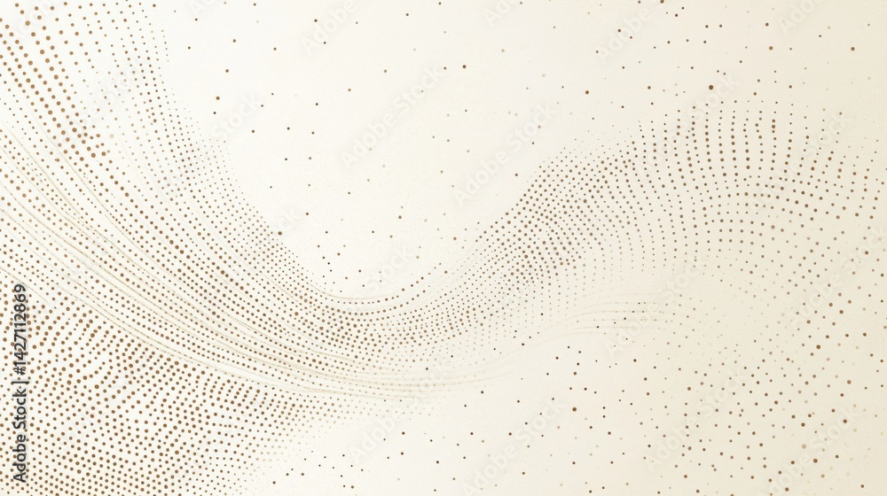 Poster abstract background with soft ecru tones dotted design and eggshell paper texture