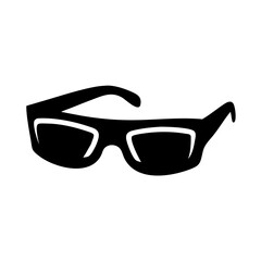 3d glasses icon, 3d glasses silhouette vector illustration-simple silhouette illustration of 3d glasses,3d glasses vector