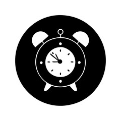 alarm clock icon, alarm clock silhouette vector illustration-simple silhouette illustration of alarm clock,alarm clock vector