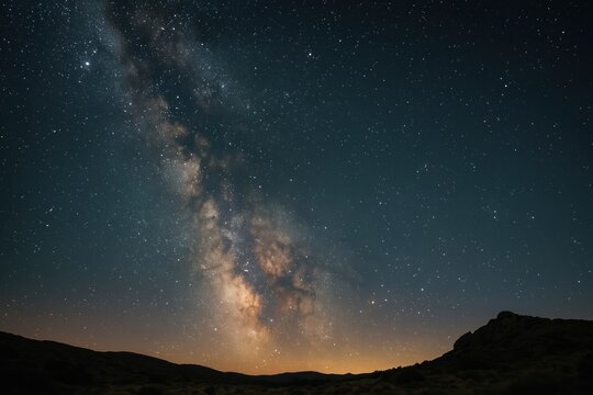 Vast starry night sky