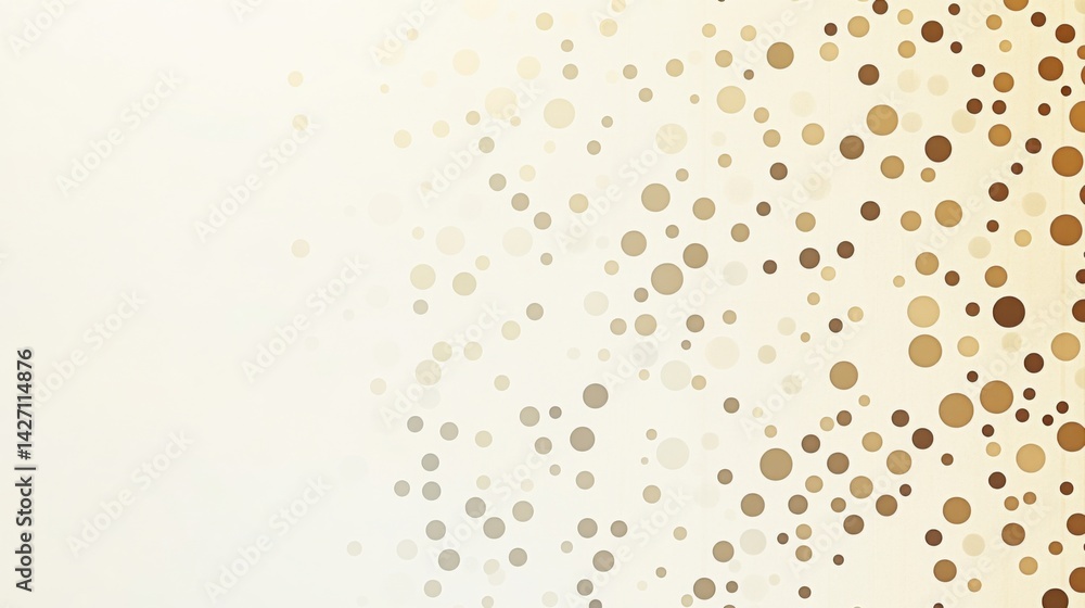 Poster abstract background with soft ecru tones dotted design and eggshell paper texture