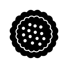 biscuit icon, biscuit silhouette vector illustration-simple silhouette illustration of biscuit,biscuit vector