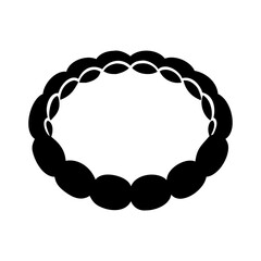bracelet icon, bracelet silhouette vector illustration-simple silhouette illustration of bracelet,bracelet vector