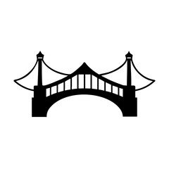 bridge icon, bridge silhouette vector illustration-simple silhouette illustration of bridge,bridge vector