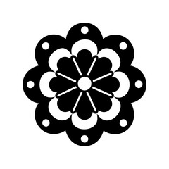 brooch icon, brooch silhouette vector illustration-simple silhouette illustration of brooch,brooch vector