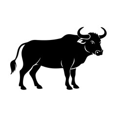 buffalo icon, buffalo silhouette vector illustration-simple silhouette illustration of buffalo,buffalo vector