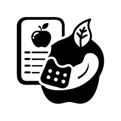 calorie count icon, calorie count silhouette vector illustration-simple silhouette illustration of calorie count,calorie count vector