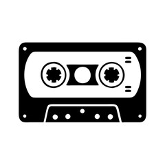 cassette tape icon, cassette tape silhouette vector illustration-simple silhouette illustration of cassette tape,cassette tape vector